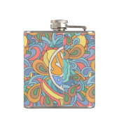 波のライダーパターン フラスク (裏面)