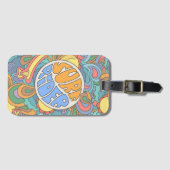 波のライダーパターン ラゲッジタグ (正面横)