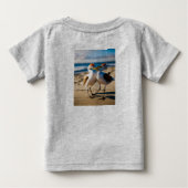 波のワルツ ベビーTシャツ (裏面)