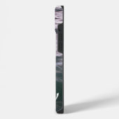 波の上のカモメのモノグラム iPhoneケース (左側面)