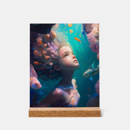 波の下でささやく アクリルサイン