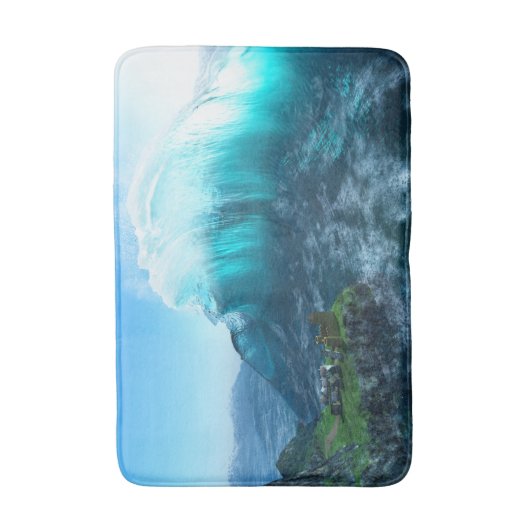 波の下で バスマット (正面縦)