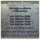 波の下の船馬の宝 – デコパージュ –  薄葉紙