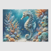 波の下の船馬の宝 – デコパージュ –  薄葉紙 (正面)