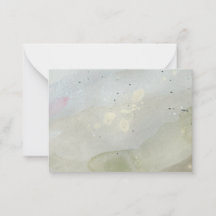 "波の下":オリジナル抽象芸術ノートカード