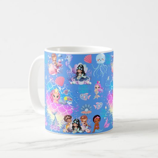 波の下 コーヒーマグカップ (正面左)