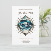 波の中で泳ぐスチームパンクのオルカ。 招待状 (スタンド正面)