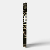 波の中で繰り返され交差するカーキ色の線 Case-Mate iPhoneケース (裏面 / 右)