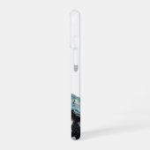 波の中のドラゴン – 抽象的な海洋エネルギー iPhone 16ケース (左側面)