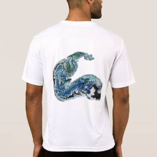波の中のドラゴン - 抽象的な海洋エネルギー Tシャツ