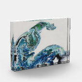 波の中のドラゴン – 抽象的な海洋写真ブロック フォトブロック (左)