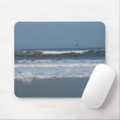 波の中のペリカン マウスパッド (マウス)