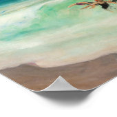 波の中の入浴者 |アンリ・レバスク ポスター (角)