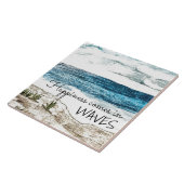 波の中の来幸せ タイル (側面)