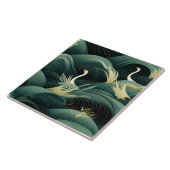 波の中の白鳥、シックなモダンデザイン タイル (側面)