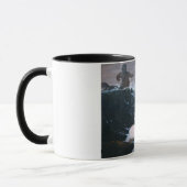 波の中の遊ニンフとサティルス マグカップ (左)