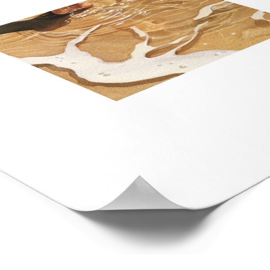 波の中を歩く ポスター (角)