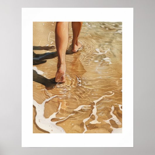 波の中を歩く ポスター (正面)