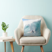 波の伝説のロッシェルBallardサーフィンのハワイの波 クッション (椅子)