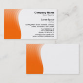 波の余白 – オレンジ 名刺 (正面/裏面)