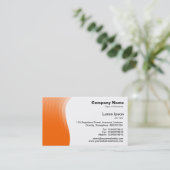 波の余白 – オレンジ 名刺 (スタンド正面)
