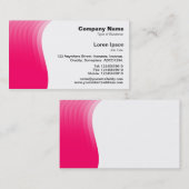 波の余白 – ネオン赤 名刺 (正面/裏面)