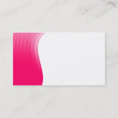 波の余白 – ネオン赤 名刺 (裏面)