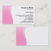 波の余白 – ピンク 名刺 (正面/裏面)