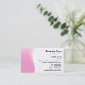 波の余白 – ピンク 名刺 (スタンド正面)