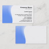 波の余白 – 赤ちゃん青 名刺 (正面/裏面)
