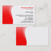波の余白 – 赤 名刺 (正面/裏面)