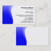 波の余白 – 青 名刺 (正面/裏面)