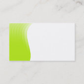 波の余白 – 黄色（緑） 名刺 (裏面)