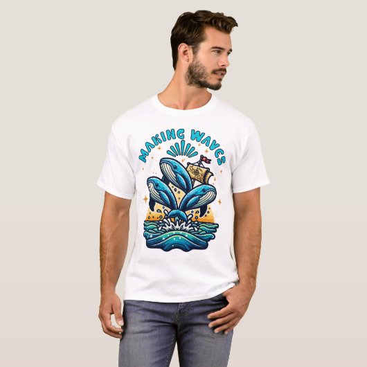 波の作成 Tシャツ (正面フル)