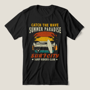 波の夏の楽園に行く トライブレンドTシャツ