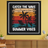 波の夏の雰囲気をキャッチ–43435 キャンバスプリント (インサイチュ (リビング))