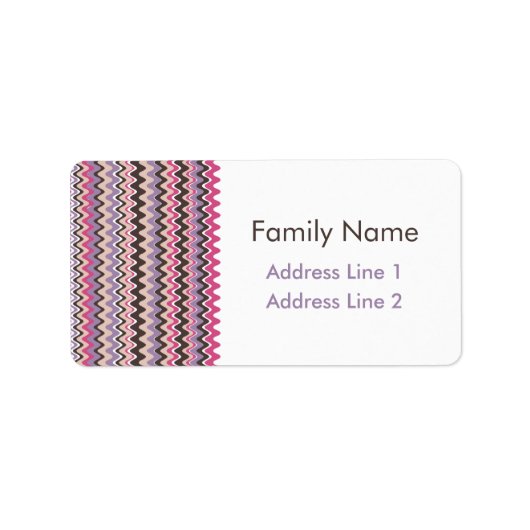 波の山はっきりした形 ラベル (正面)