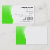 波の差益-緑 名刺 (正面/裏面)