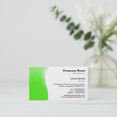 波の差益-緑 名刺 (スタンド正面)