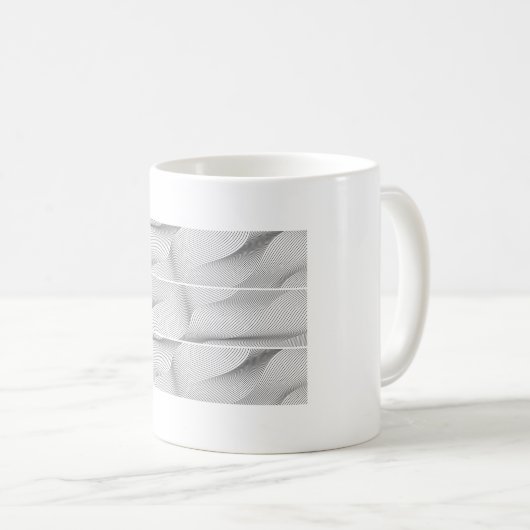 波の干渉パターン コーヒーマグカップ (正面右)