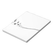 波の形をした棒の音符 ノートパッド (回転)