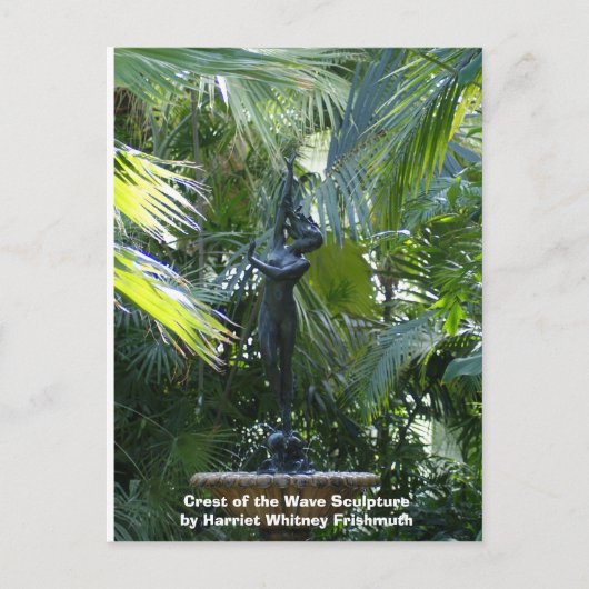 波の彫刻の頂上 ポストカード (正面)
