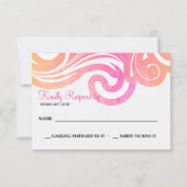 波の応答カード 出欠カード (正面)