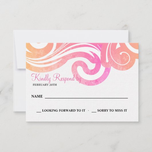 波の応答カード 出欠カード (正面)