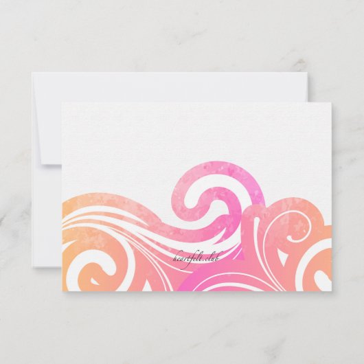 波の応答カード 出欠カード (裏面)