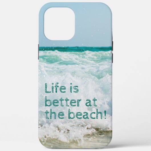 波の打ち寄せるビーチは最高 Case-Mate iPhoneケース (裏面)
