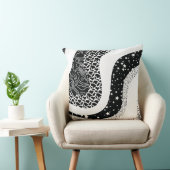 波の抽象芸術パターン クッション (椅子)