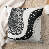 波の抽象芸術パターン クッション (ブランケット)