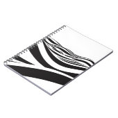 波の抽象芸術背景。3次元光学的錯覚 –  ノートブック (左側)