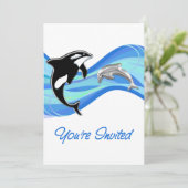 波の招待されましたのシャチ及びイルカ 招待状 (スタンド正面)